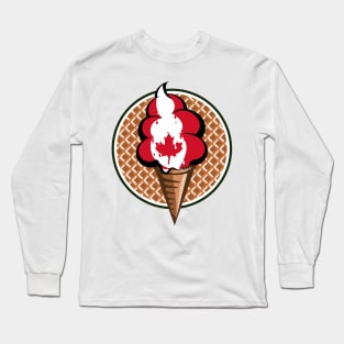 Canada flag ice cream Long Sleeve T-Shirt